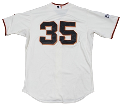 2015 Brandon Crawford Game Used San Francisco Giants Home Jersey Used On 7/27/15 For Career Home Run #41 (MLB Authenticated)